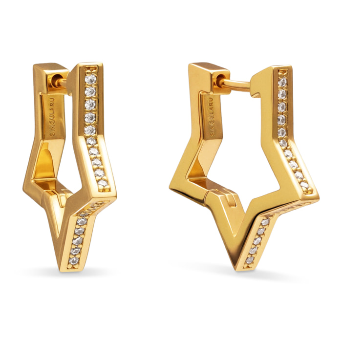Pendientes Superstar Sparks Baño Oro