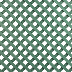 Celosía Fija Pvc Verde 18 Mm