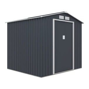 Abri de jardin métal "Vegas" - 13 m² - Gris