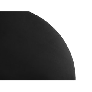 Pouf pivotant "Adam" en velours noir