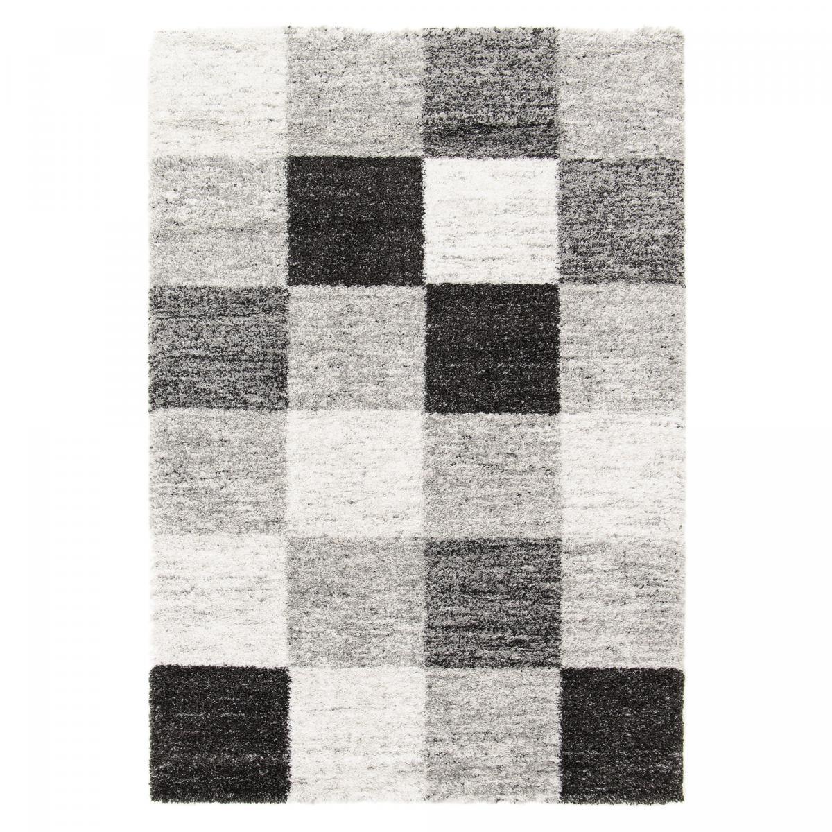 Tapis salon ZUPO 3 Gris 120x170 Fait en Europe en polypropylène doux et soyeux