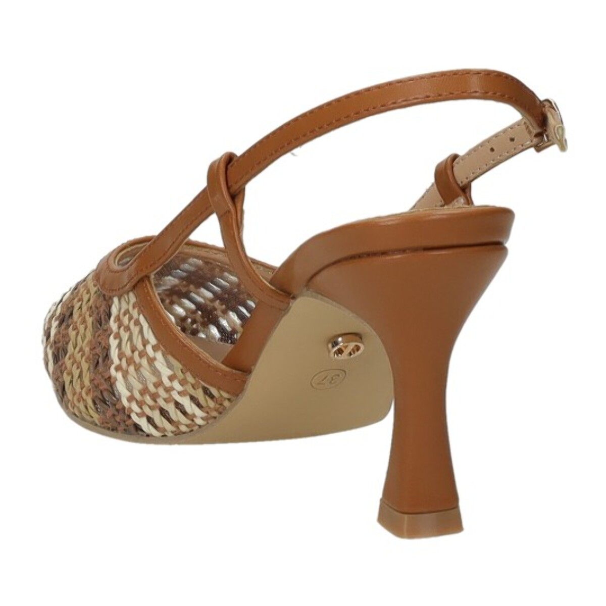 Décolleté sling back Donna Tata Italia Marrone