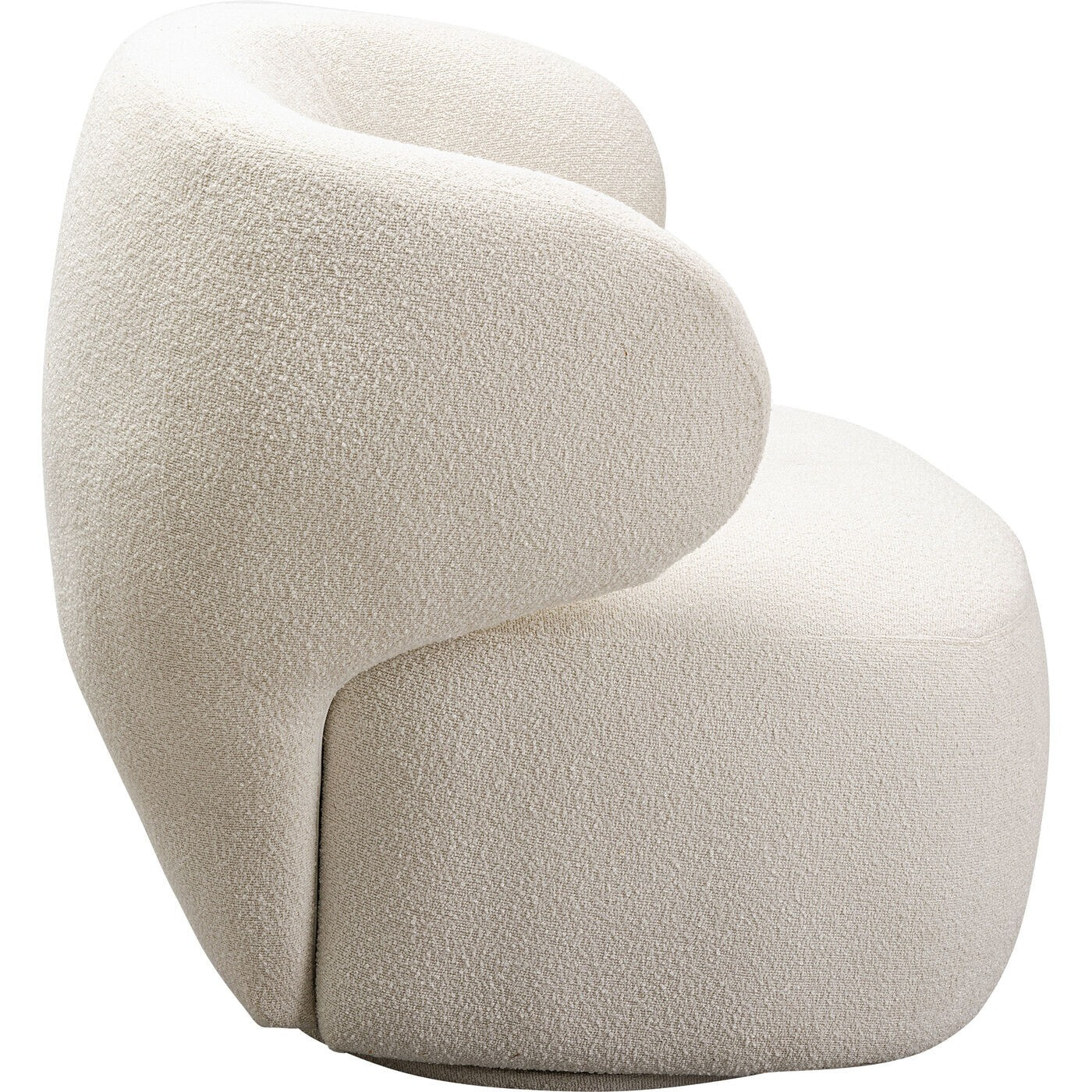 Fauteuil pivotant Elite crème Kare Design