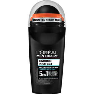 Lot de 6 - L’Oréal Paris Men Expert Carbon Protect Déodorant Bille 5 en 1 50ml