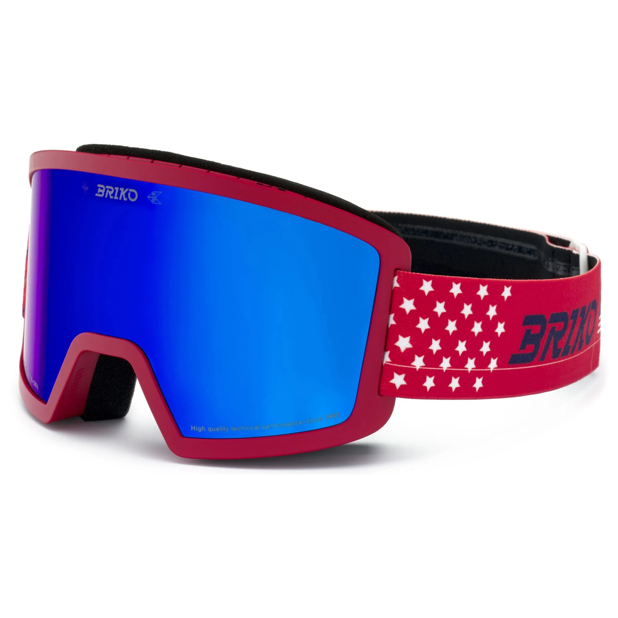 Briko - Maschere /Occhiali Protettivi, Uomo Donna, Rosso - Frostbite Usa