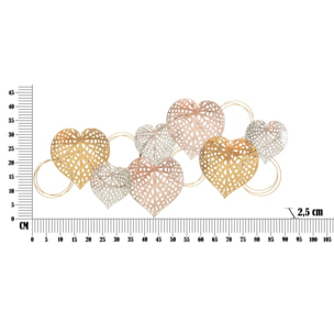 PANNELLO IN FERRO HEARTS CM 91X2,5X39,5