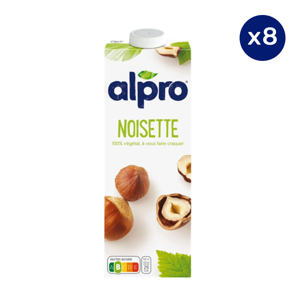 8 x 1L - Alpro - Boisson Végétale - Noisettes