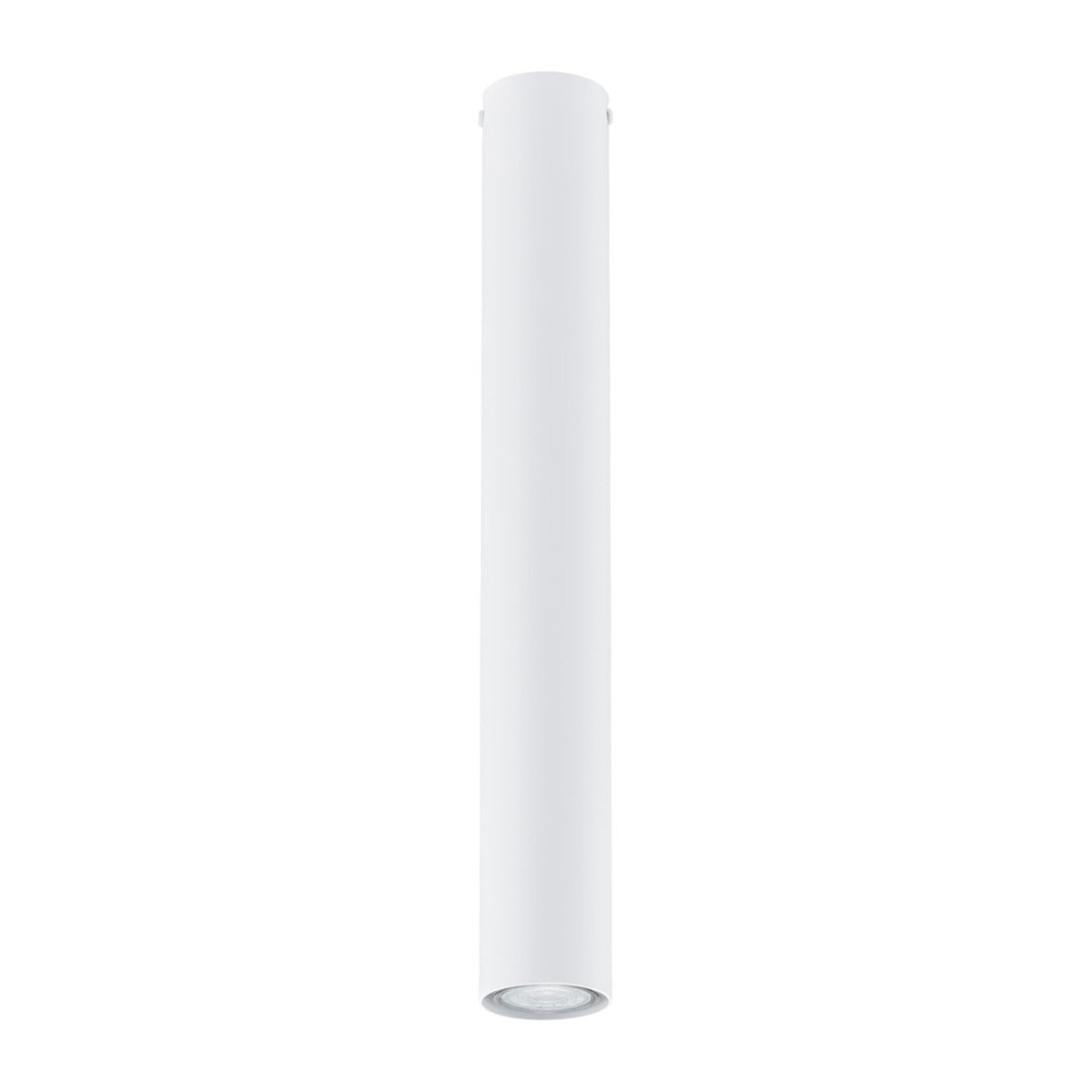 Faretto Tecno in acciaio bianco opaco