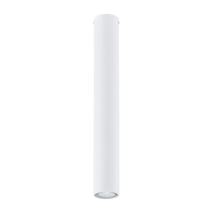 Faretto Tecno in acciaio bianco opaco