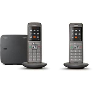 Téléphone sans fil GIGASET CL660 DUO ANTHRACITE