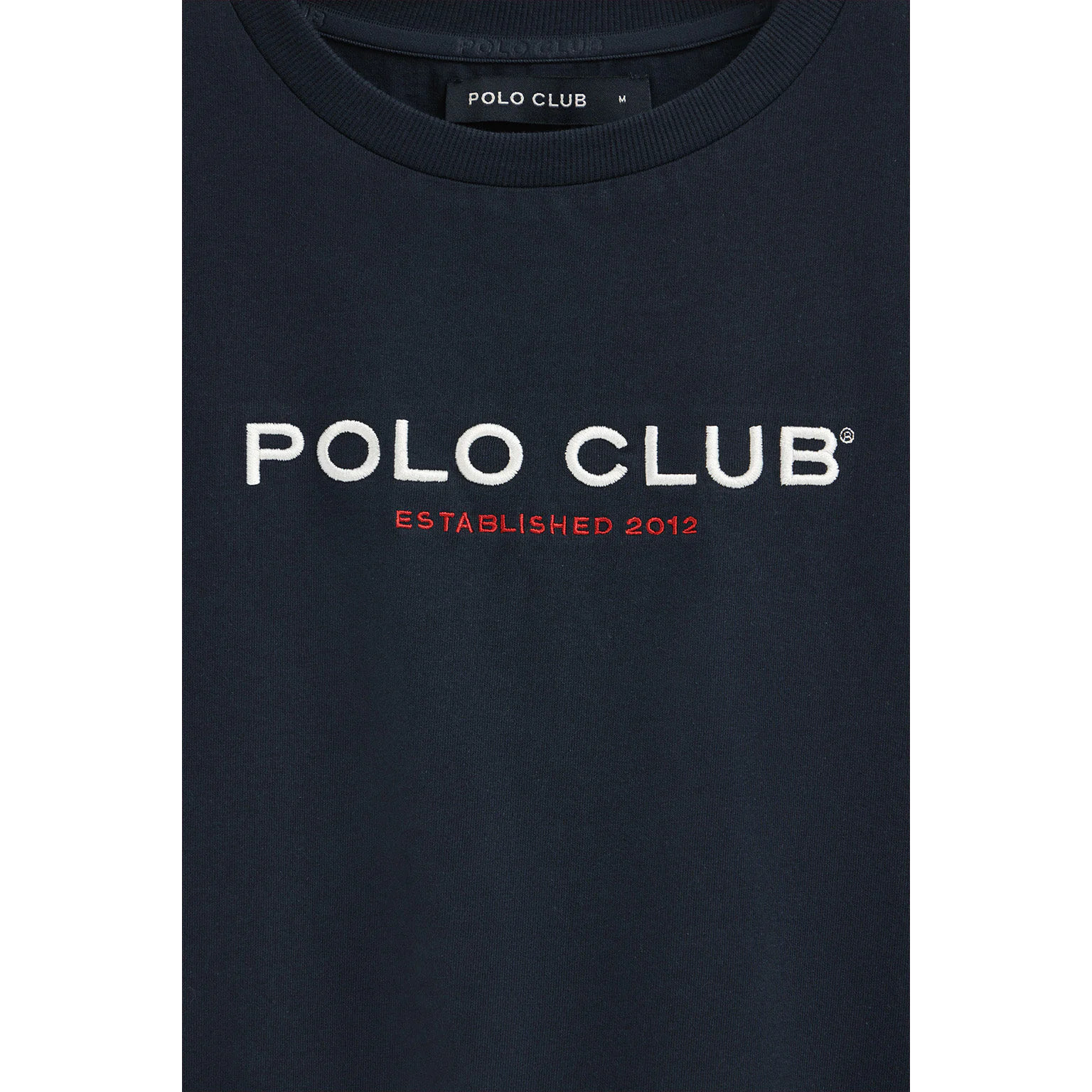 Maglietta blu marino con logo Established 2012 Polo Club