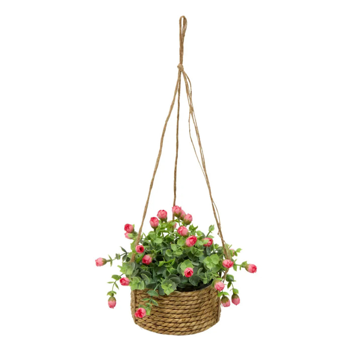 Rosier artificielle suspendue Musa 42 cm