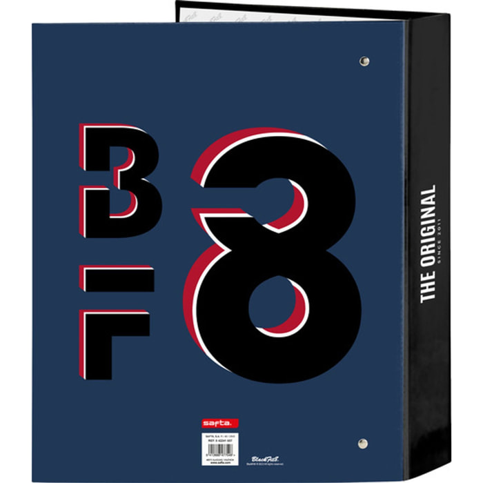 Carpeta f. 4 anillas 35mm lomo ancho blackfit8 "urban"