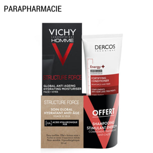 Structure Force - Soin Global Hydratant Anti-âge 50ml + Dercos Energy+ format voyage 50 ml