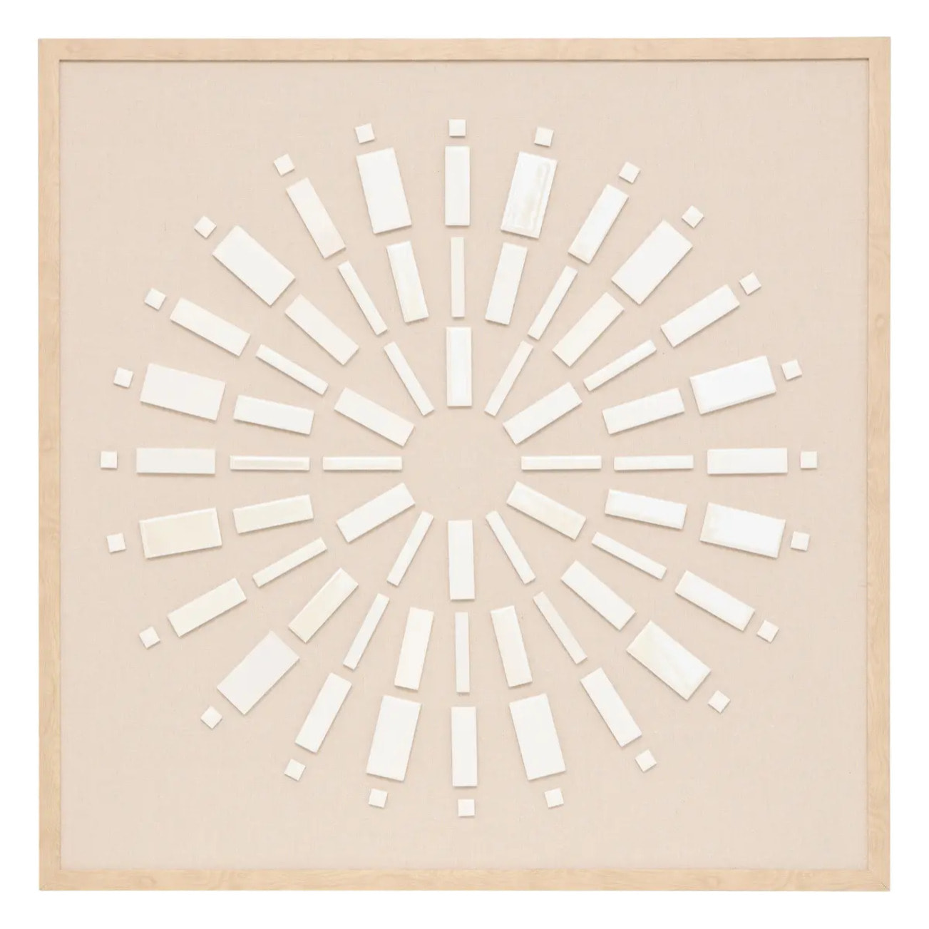 Toile 3D Houria beige 78x78cm