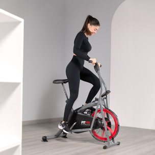 Bicicleta elíptica FITFIU resistencia por aire sillín regulable y LCD