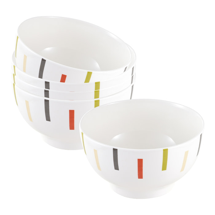 Set 4pc bols 650ml porcelana new bone china safari