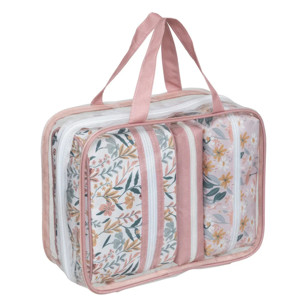 Set de 4 trousses toilettes décorées