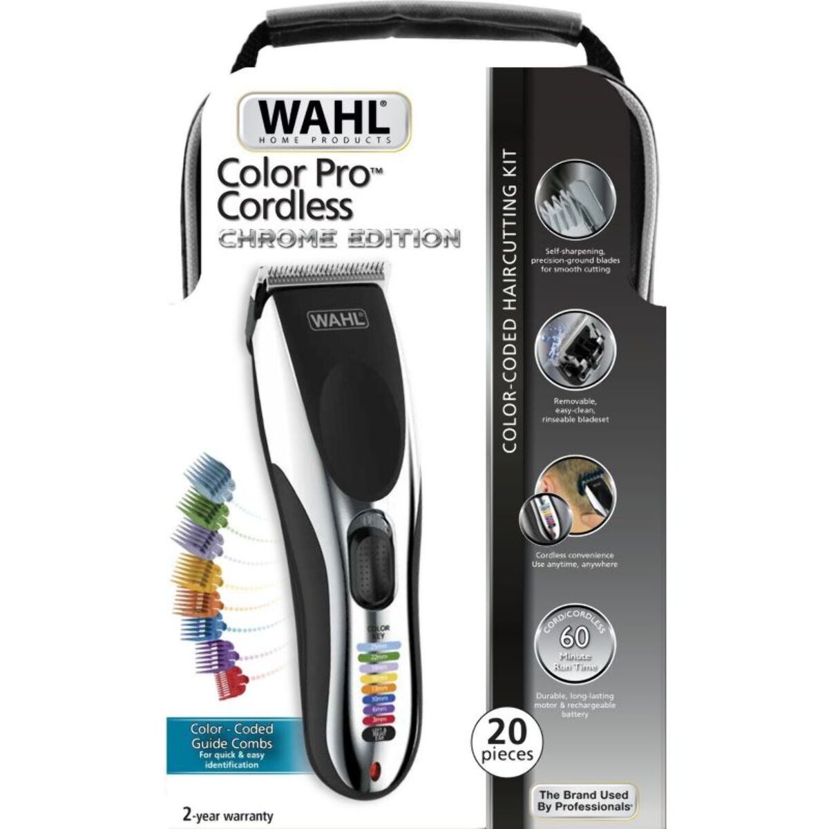 Tondeuse cheveux WAHL ColorPro Chrome Cordless Clipper