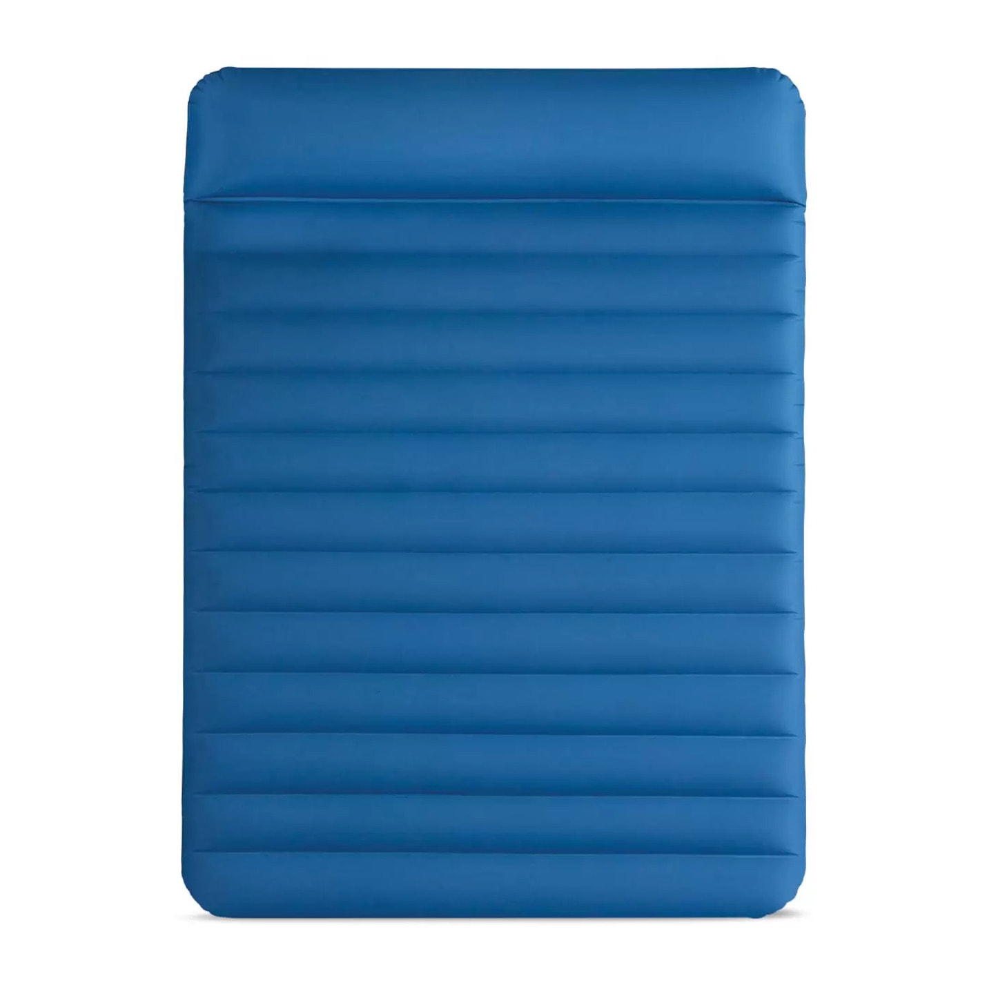 Intex 64012 - Materasso Gonfiabile Camping Piazza e Mezza in TPU, Blu, con Pompa Elettrica Portatile, 137x191x22 cm