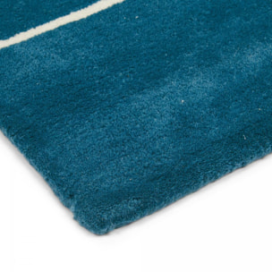 Tapis enfant fait à la main en laine RAIL