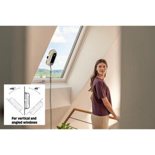 Robot lave vitres Karcher RCW 2 - 62 dB - nettoyage automatique - nettoyage bordures - télécommande - 6 lingettes/détergent 125ml