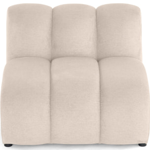 Debbie - module d'assise en tissu texturé - Beige