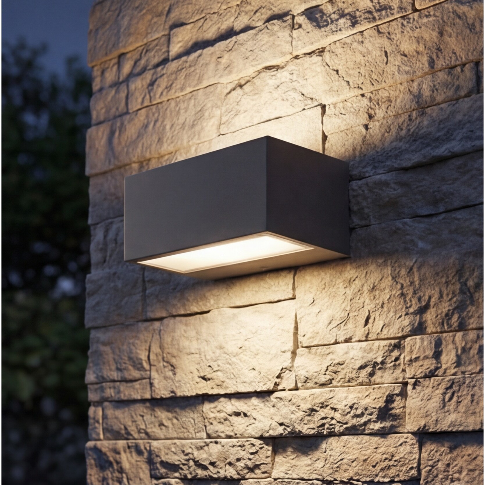 LEDS C4 Aplique Ip66 Nemesis Aluminium 70*170Mm R7S 100W Gris Urbano 1498Lm