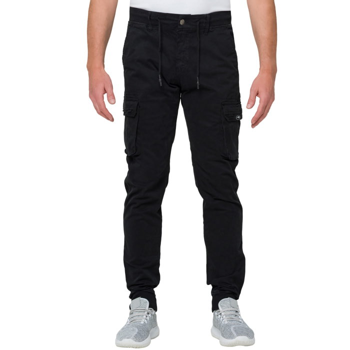 Pantalone Hot Buttered Namib cargo nero