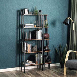 Libreria a Scala Industrial LLS45X in Legno e Metallo