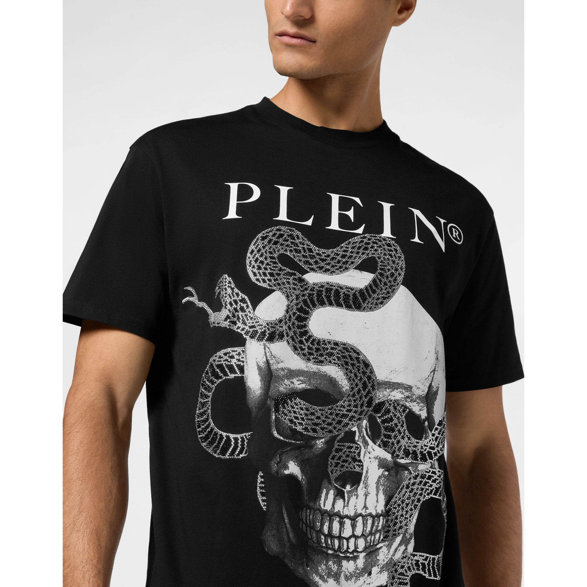 PHILIPP PLEIN T-Shirt Round Neck SKULL