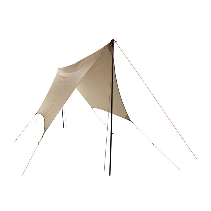 Well home toldo con tubos de hierro con revestimiento plateado