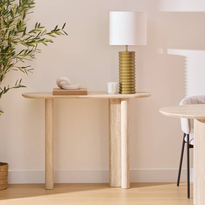 Lampe à poser champignon secteur Vinus vert Kaki H69cm