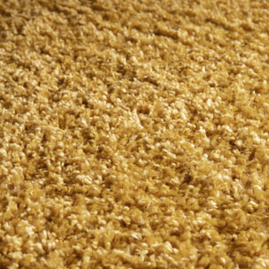 Tapis shaggy tissé motif uni HAGA