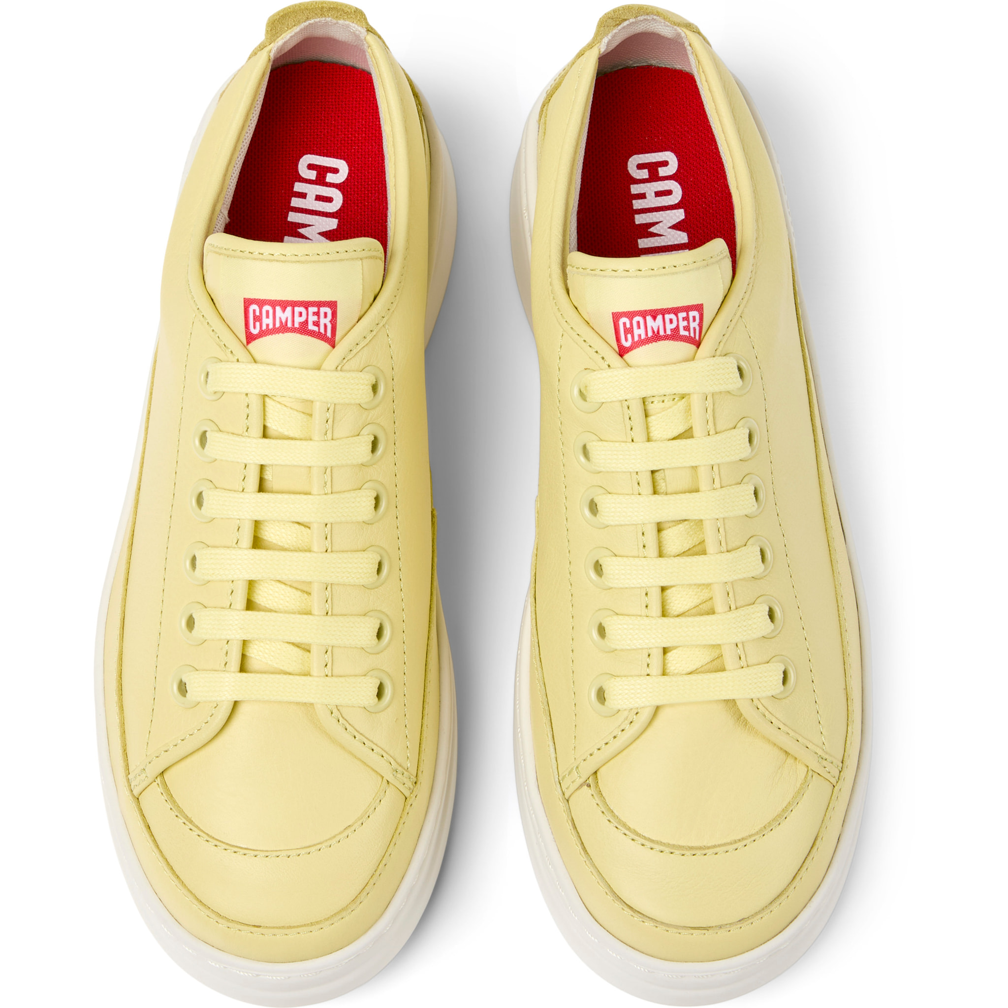 Zapatillas - CAMPER Runner Up - Amarillo - Cuero liso