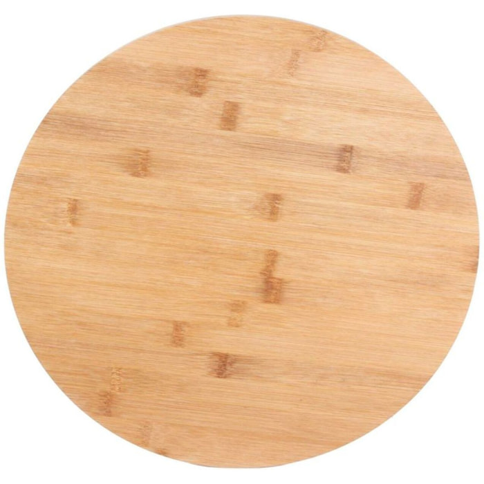 Plateau COOK CONCEPT rond tournant en bambou M12 - 35cm