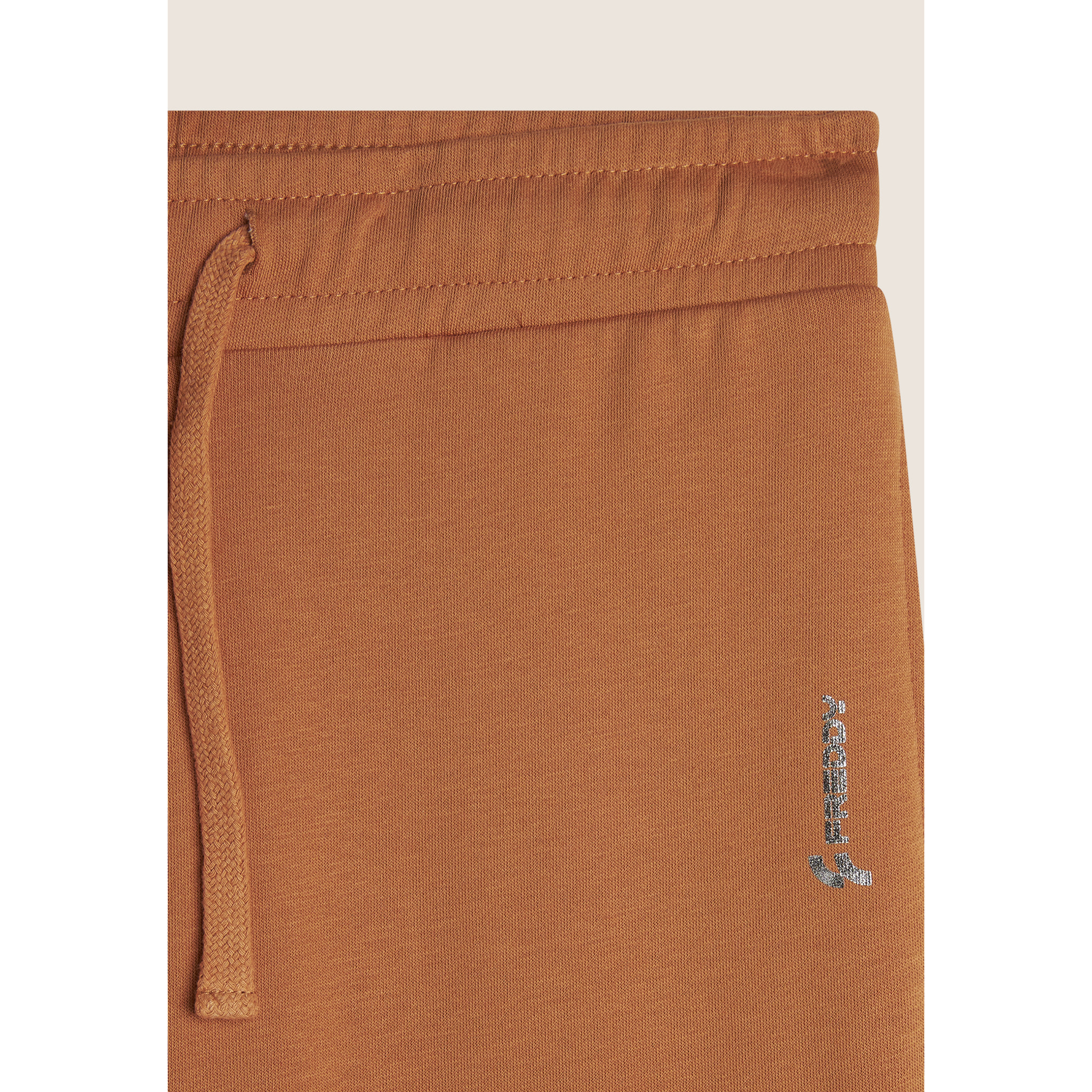 Jogger regular fit in french terry con logo laterale