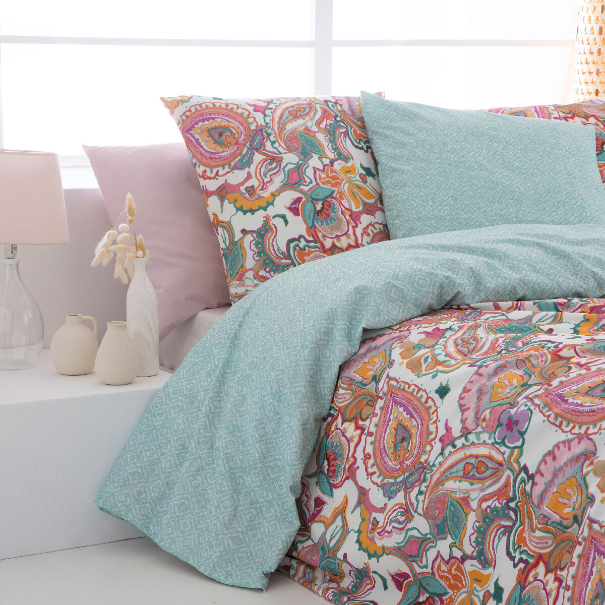 2 Fundas de almohada 100% algodón MUSE B - 65x65 cm