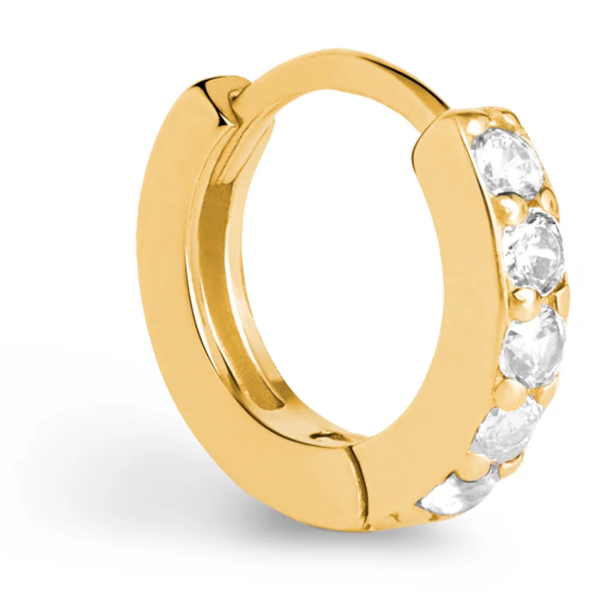 Orecchino Singolo Cleo M Argento Placcato Oro