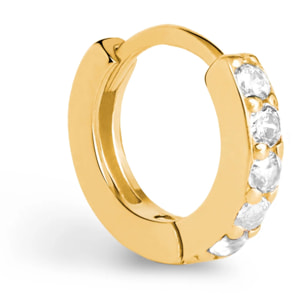 Orecchino Singolo Cleo M Argento Placcato Oro