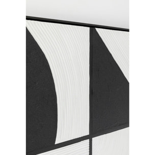 Tableau Frame Modulo noir et blanc 100x100cm Kare Design