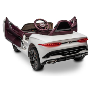 Coche de bateria BENTLEY BACALAR WHITE vehículo eléctrico infantil 12V NIÑOS +3 años