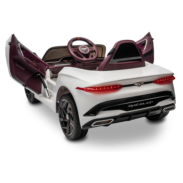 Coche de bateria BENTLEY BACALAR WHITE vehículo eléctrico infantil 12V NIÑOS +3 años