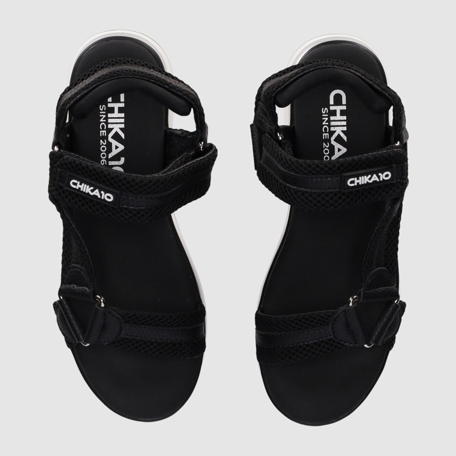 Sandalias de Tejido - Negro - Tacón: 5 cm