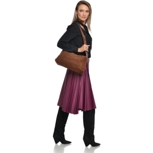 Borsa a tracolla Anna Luchini Marrone