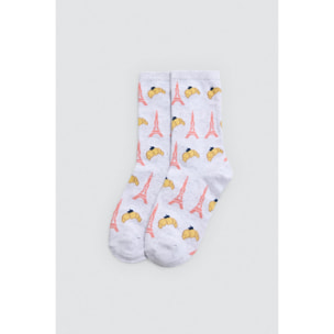 Confezione da 4 calzini stampati per bambini Bonjour