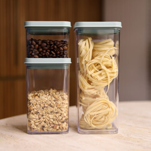 Boite hermétique 1000ml en plastique avec couvercle vert