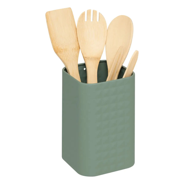 4 ustensiles de cuisine avec pot de rangement