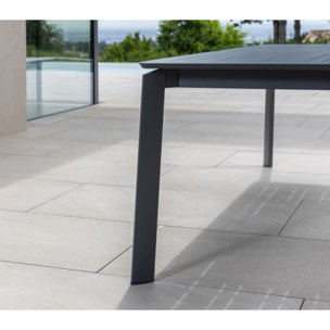 Ensemble table et chaises de jardin  - Gris Anthracite - NAIROBINEA