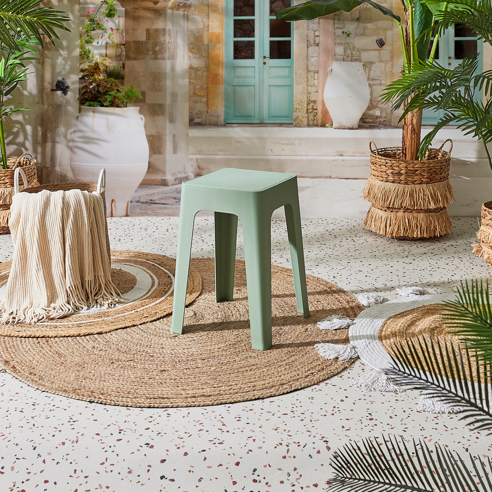 Tabouret Empilable Spectra Vert